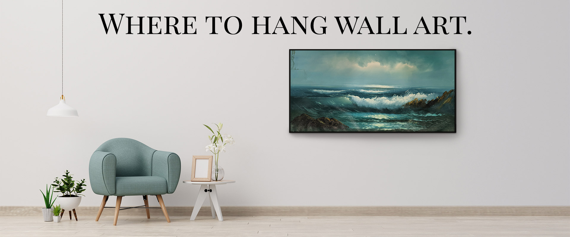 where to hang wall art